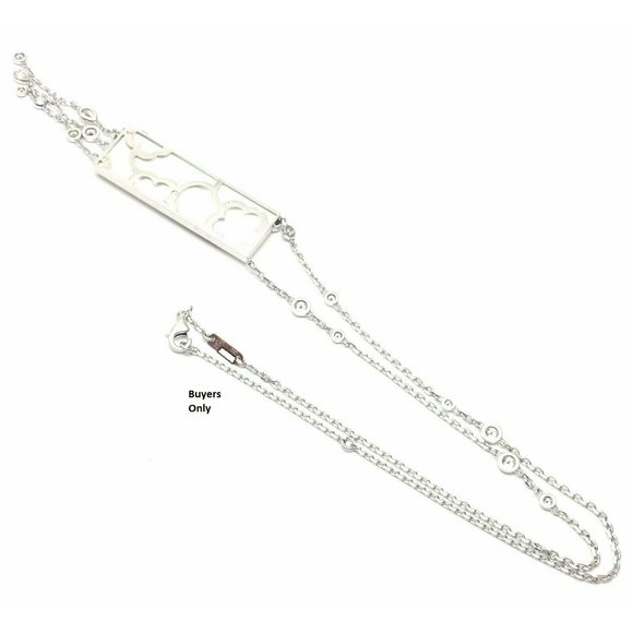 Authentic! Van Cleef & Arpels Miroir Des Eaux 18k Gold Diamond MOP Necklace - Picture 10 of 12